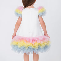 Lovely Girls Dress White 35039