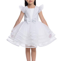 Lovely Girls Dress White 34060