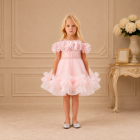 Blush Off-Shoulder Floral Pearl-Belt Dress 3415 - front