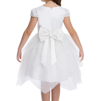 Lovely White Girls Dress 34012