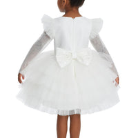 Lovely Girls Dress White 34053