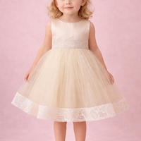 Lovely Girls gold Dress PP2506
