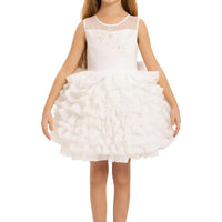 Lovely Girls Dress White 35227