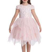 Lovely Pink Girls Dress 34012