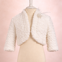 🤍Ivory Luxe Faux Fur Jacket 122