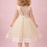 Lovely Girls gold Dress PP2506