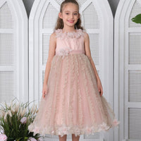 Flower Girls Dress Pink 3148