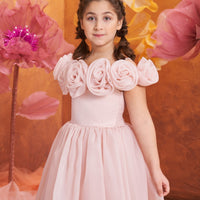 Girls Dress POR 3157 Pink