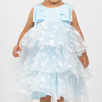 Lovely Blue Girls Dress 32187