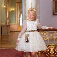 Ivory & Gold Dress 33086