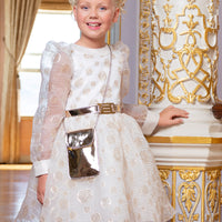 Ivory & Gold Dress 33086