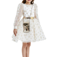 Ivory & Gold Dress 33086