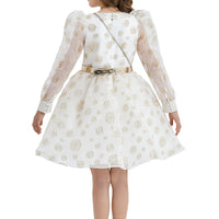 Ivory & Gold Dress 33086