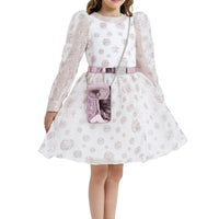 Pink & Silver Lovely Dress 33086