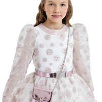 Pink & Silver Lovely Dress 33086