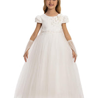 Lovely Girls Dress White 35190