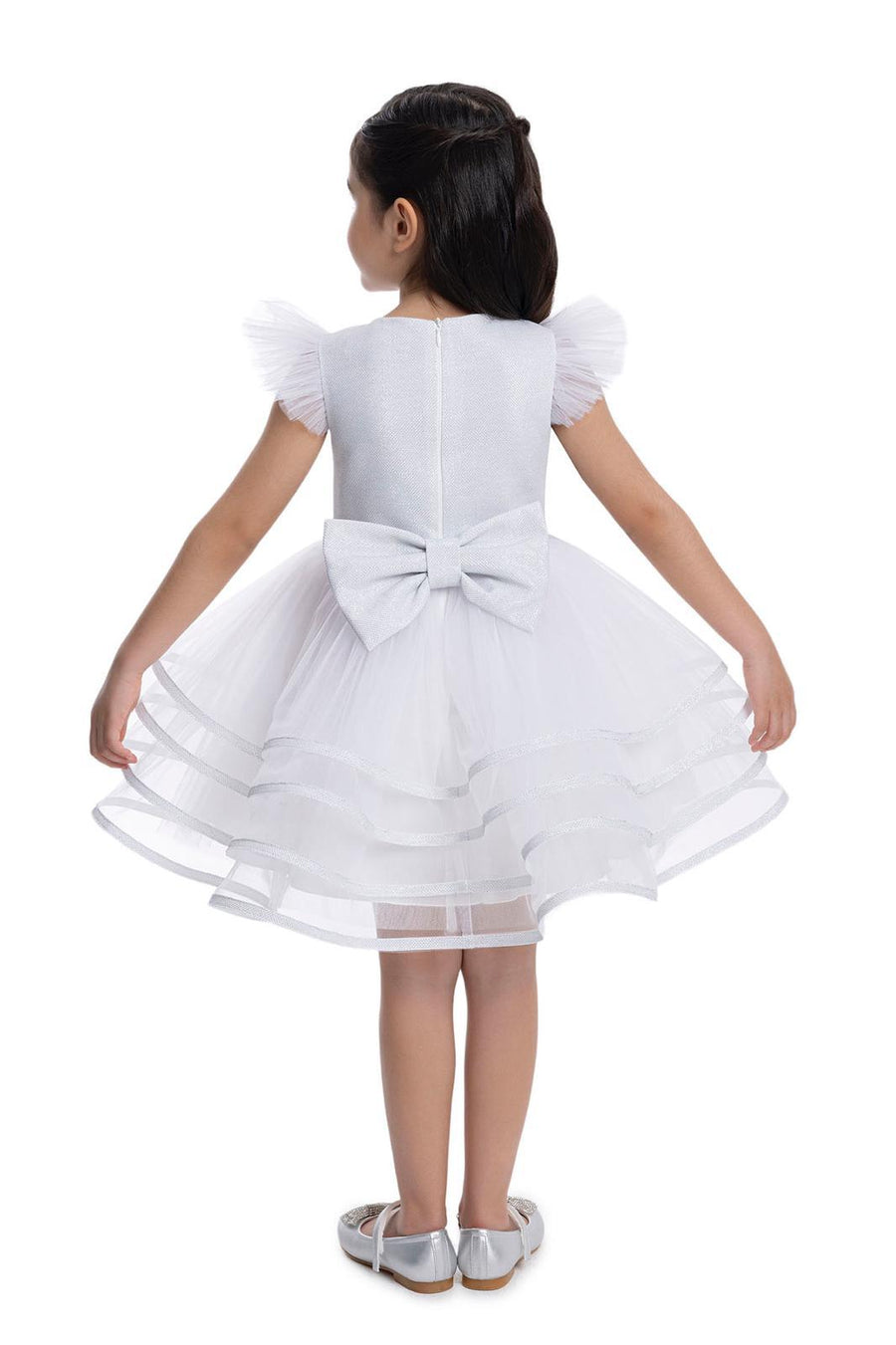 Lovely Girls Dress White 34060