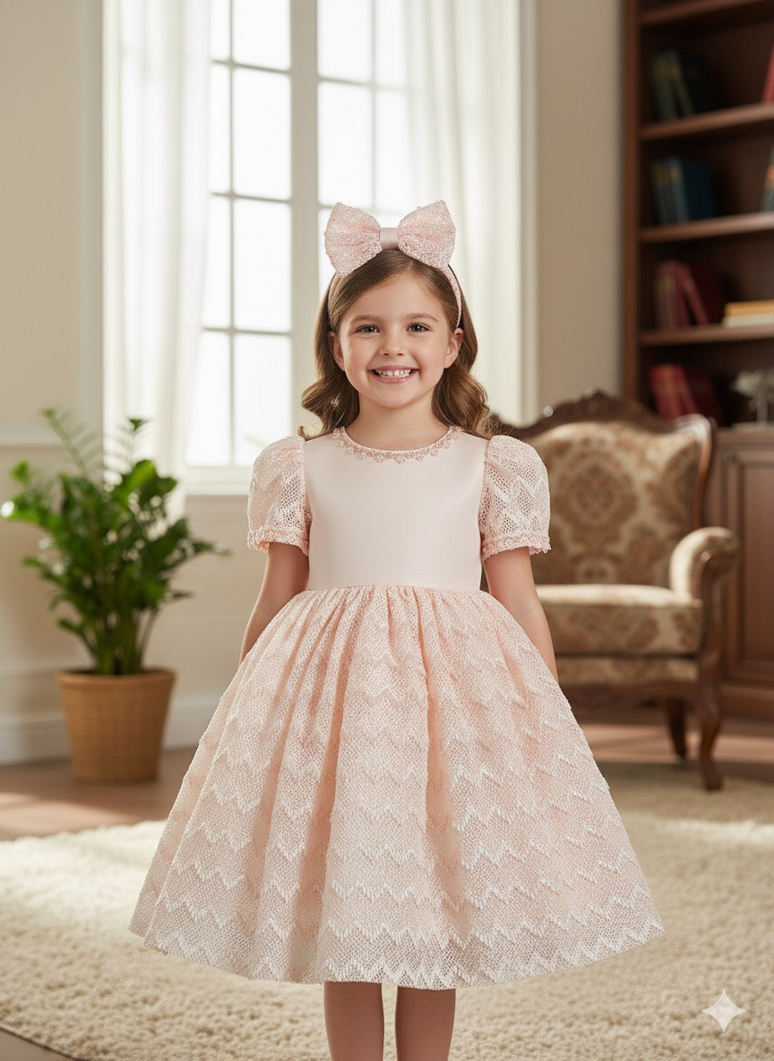 Lovely Salmon Dress BG 5128