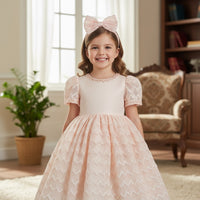 Lovely Salmon Dress BG 5128