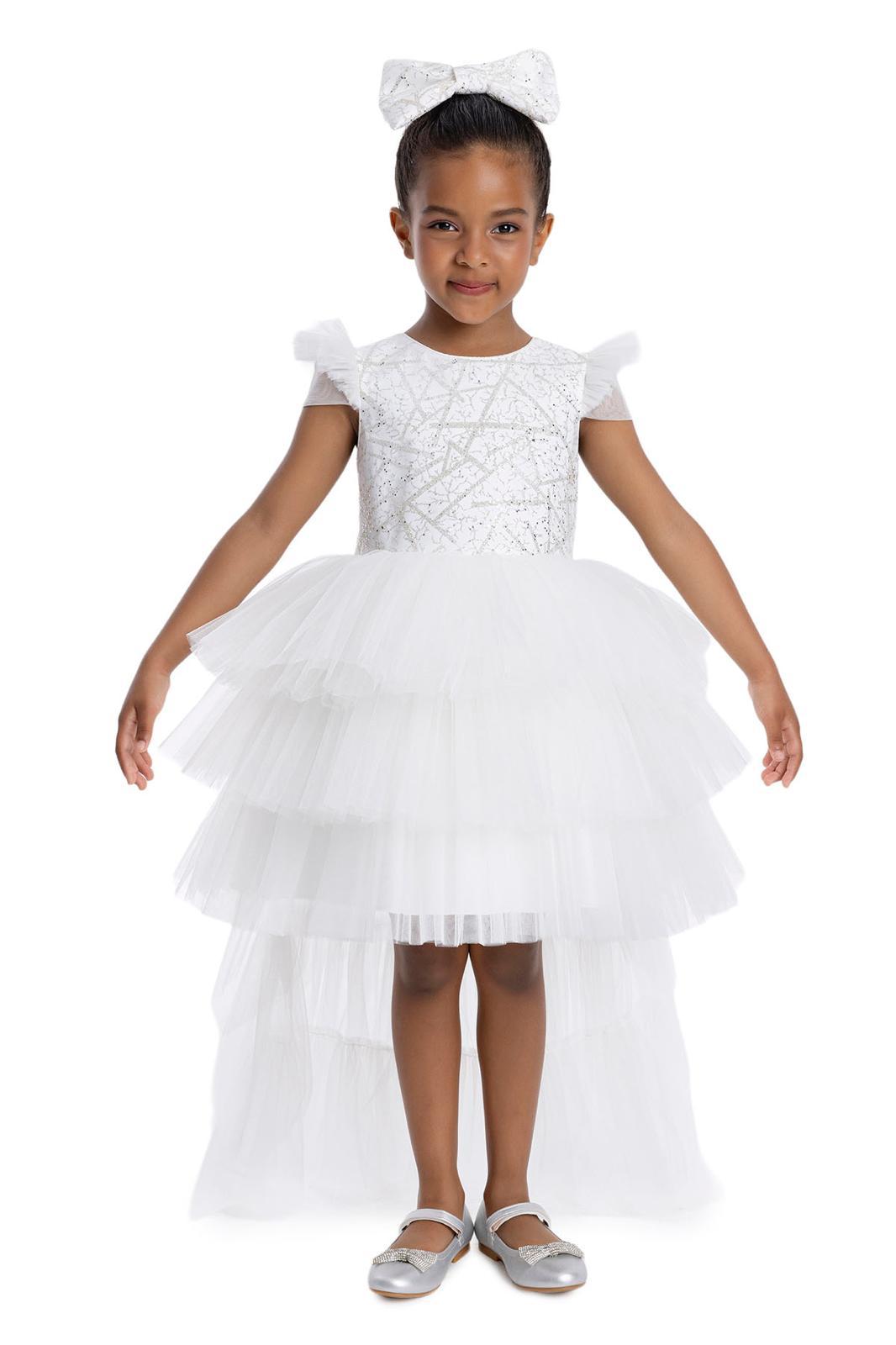 Lovely Girls Dress White 34148