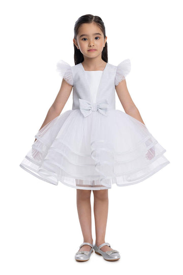 Lovely Girls Dress White 34060