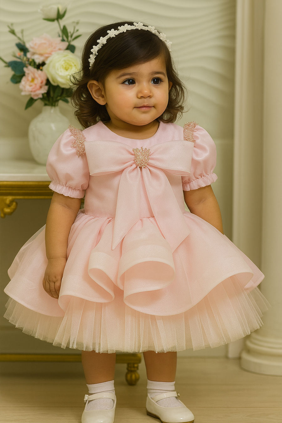 Nelly Pink baby Dress OZL 23030