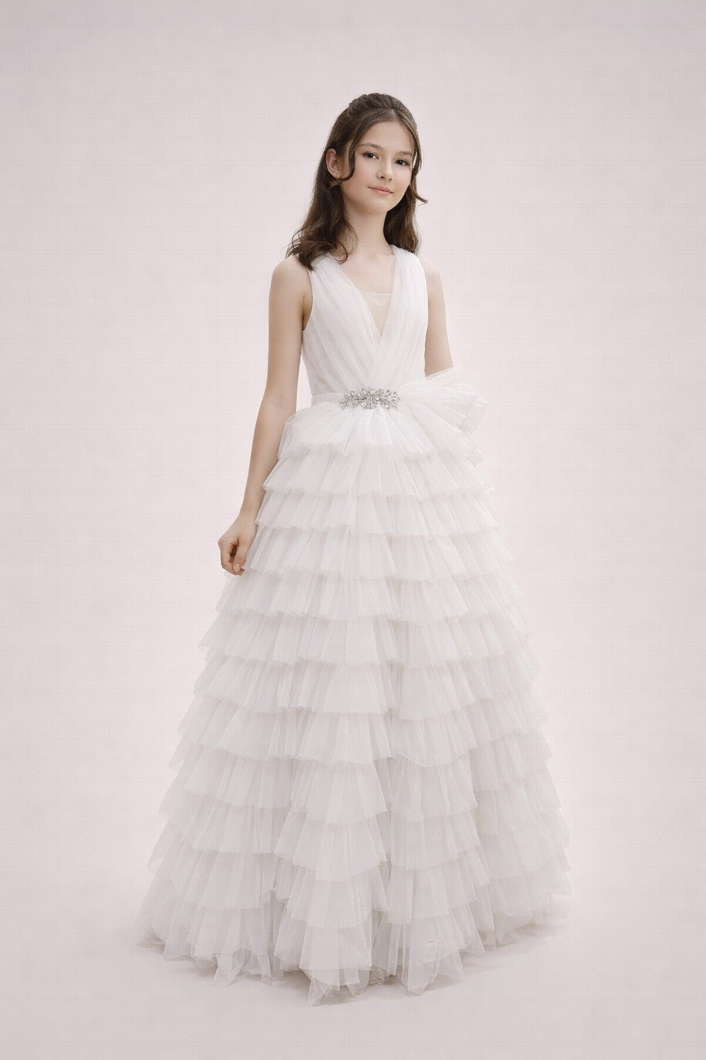 Elegant White Dress OZL 23026