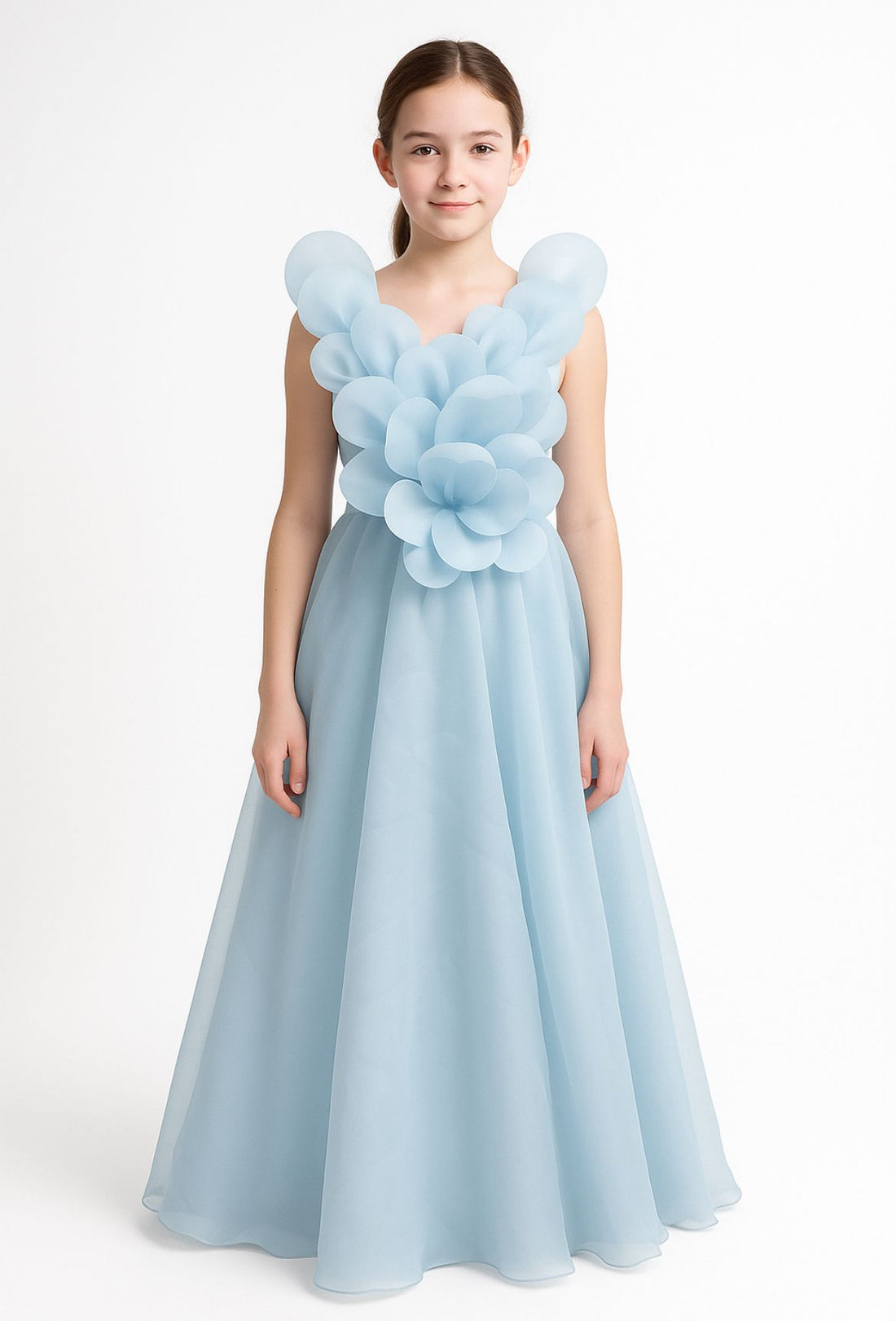 Girl Dress POR 3181 Blue