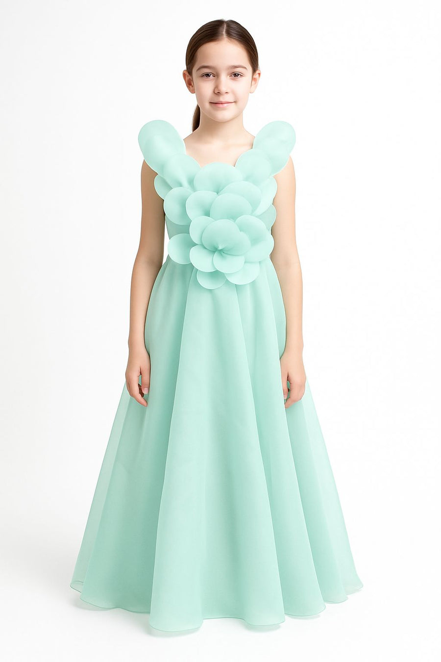 Girl Dress POR 3181 Green