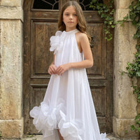 Ivory Cascade Couture Dress 3208