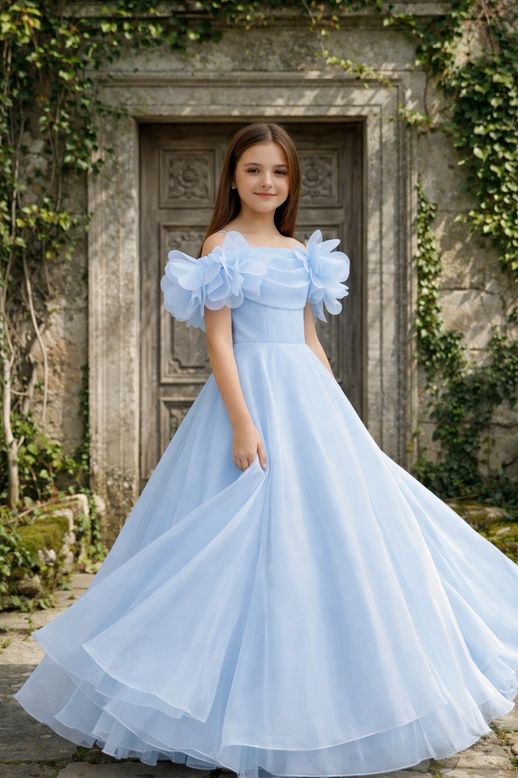 Sky Blue Royale Couture Gown 3226