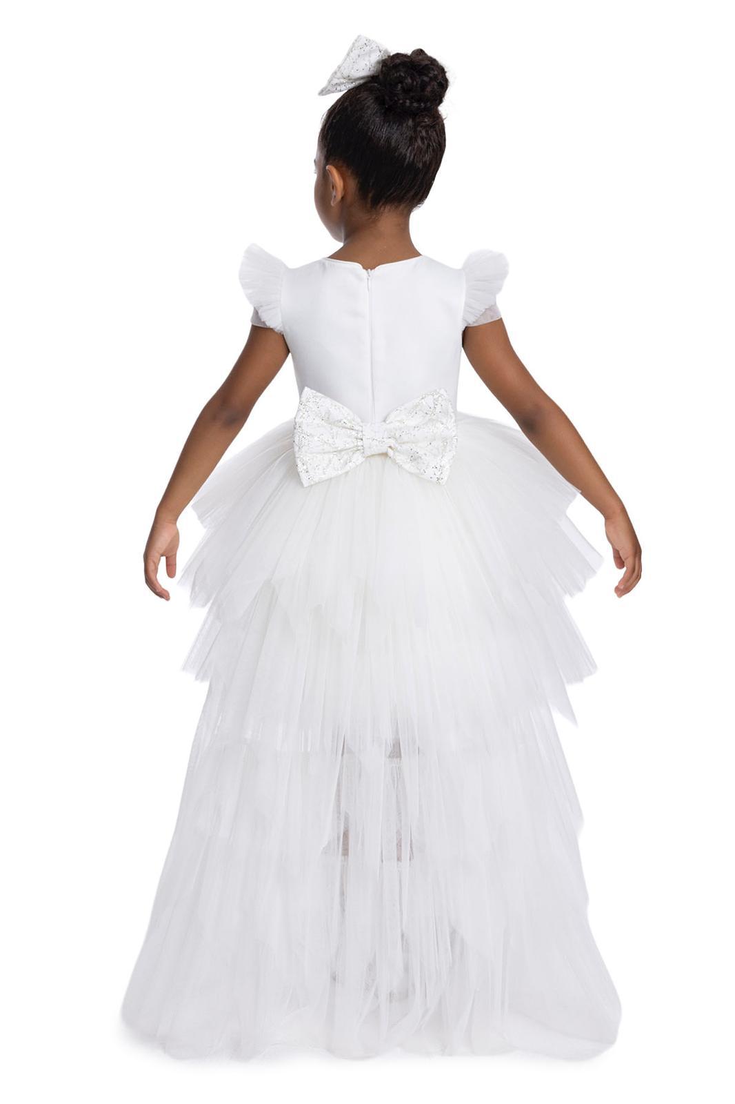 Lovely Girls Dress White 34148