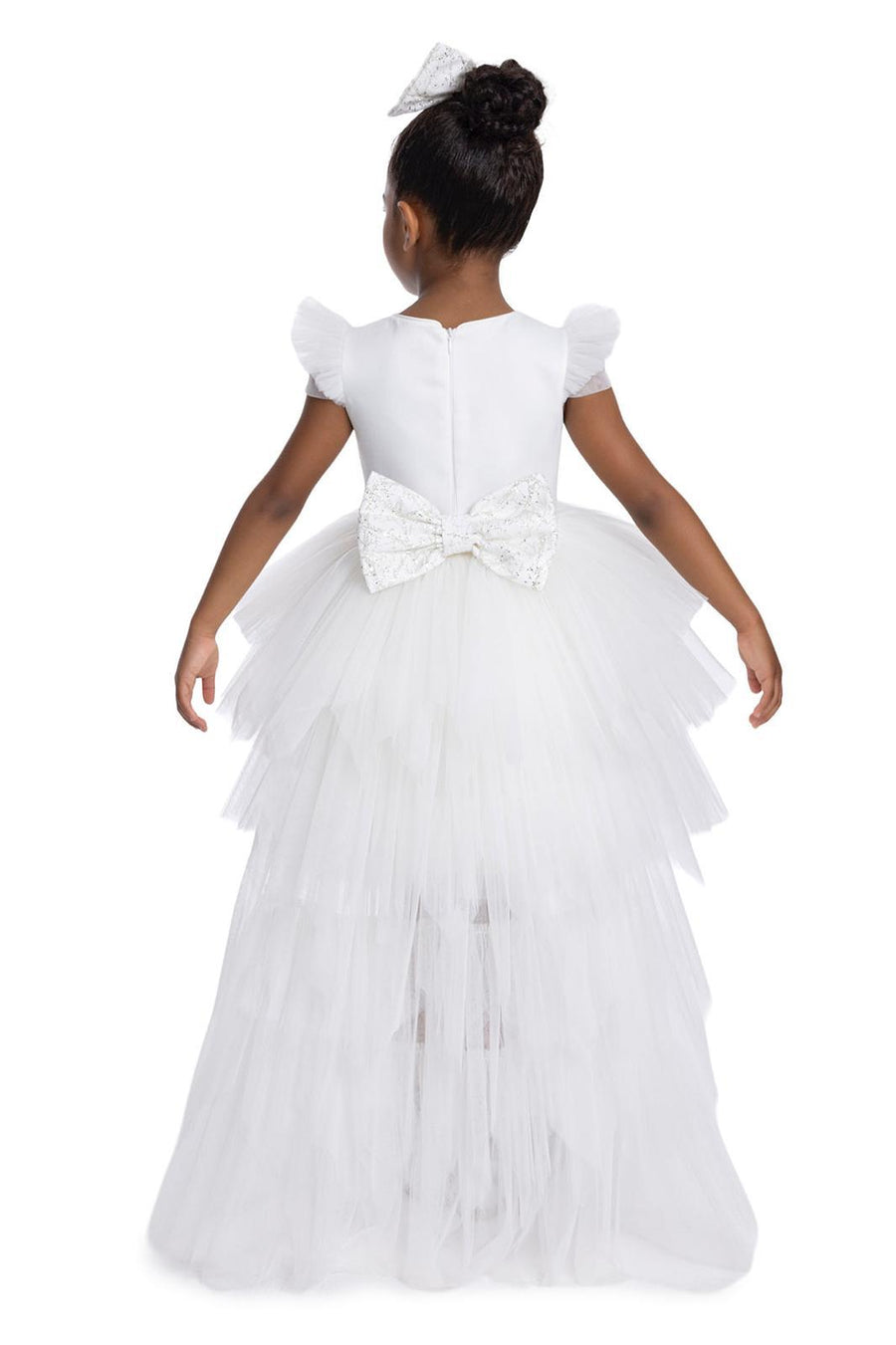 Lovely Girls Dress White 34148