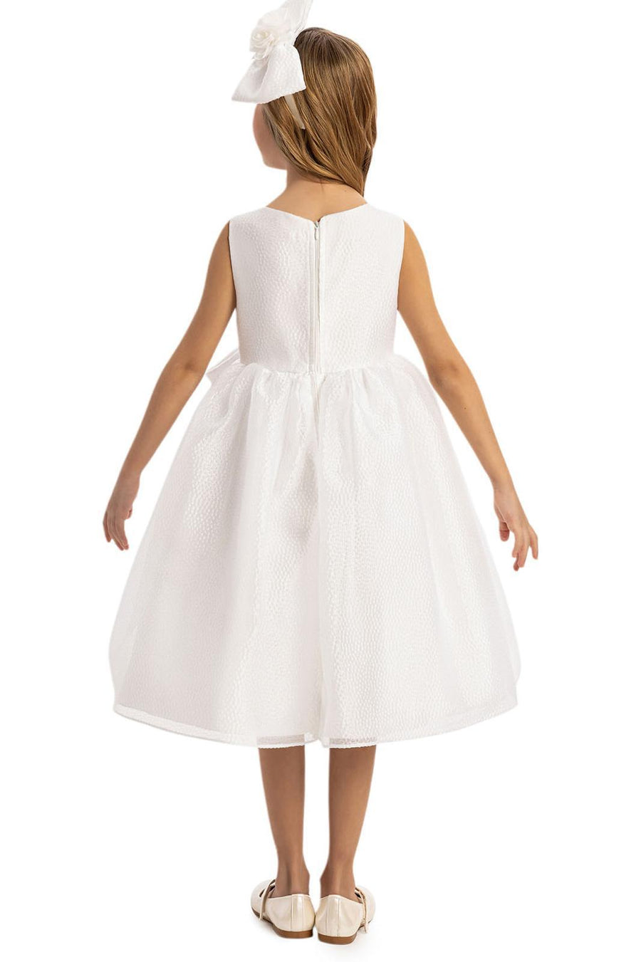 Lovely Girls Dress White 35347
