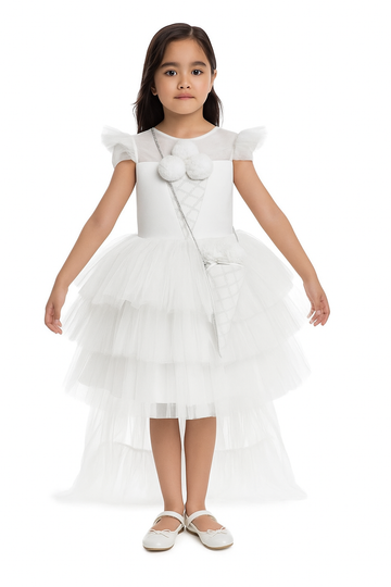 Lovely Girls Dress white 34022