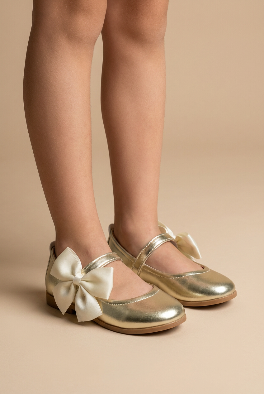 Girl Shoes B-200 Gold