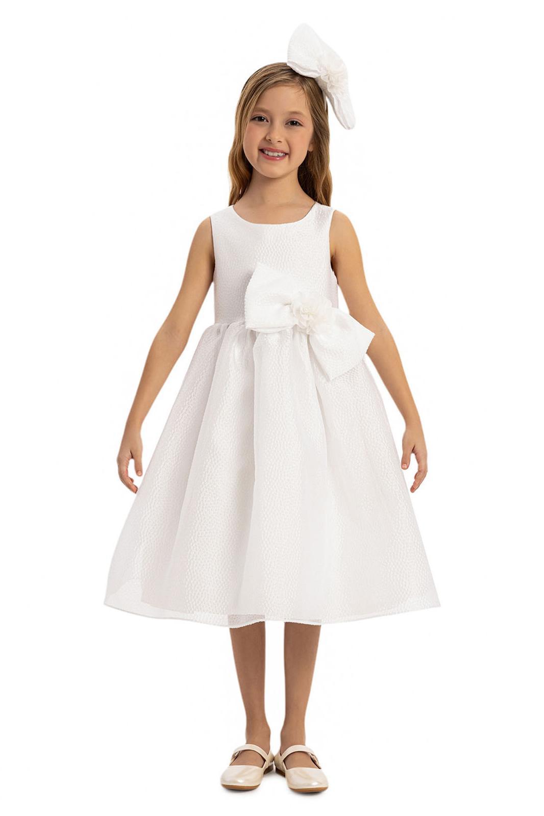 Lovely Girls Dress White 35347