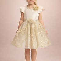 Golden Pearl Couture Dress 4206