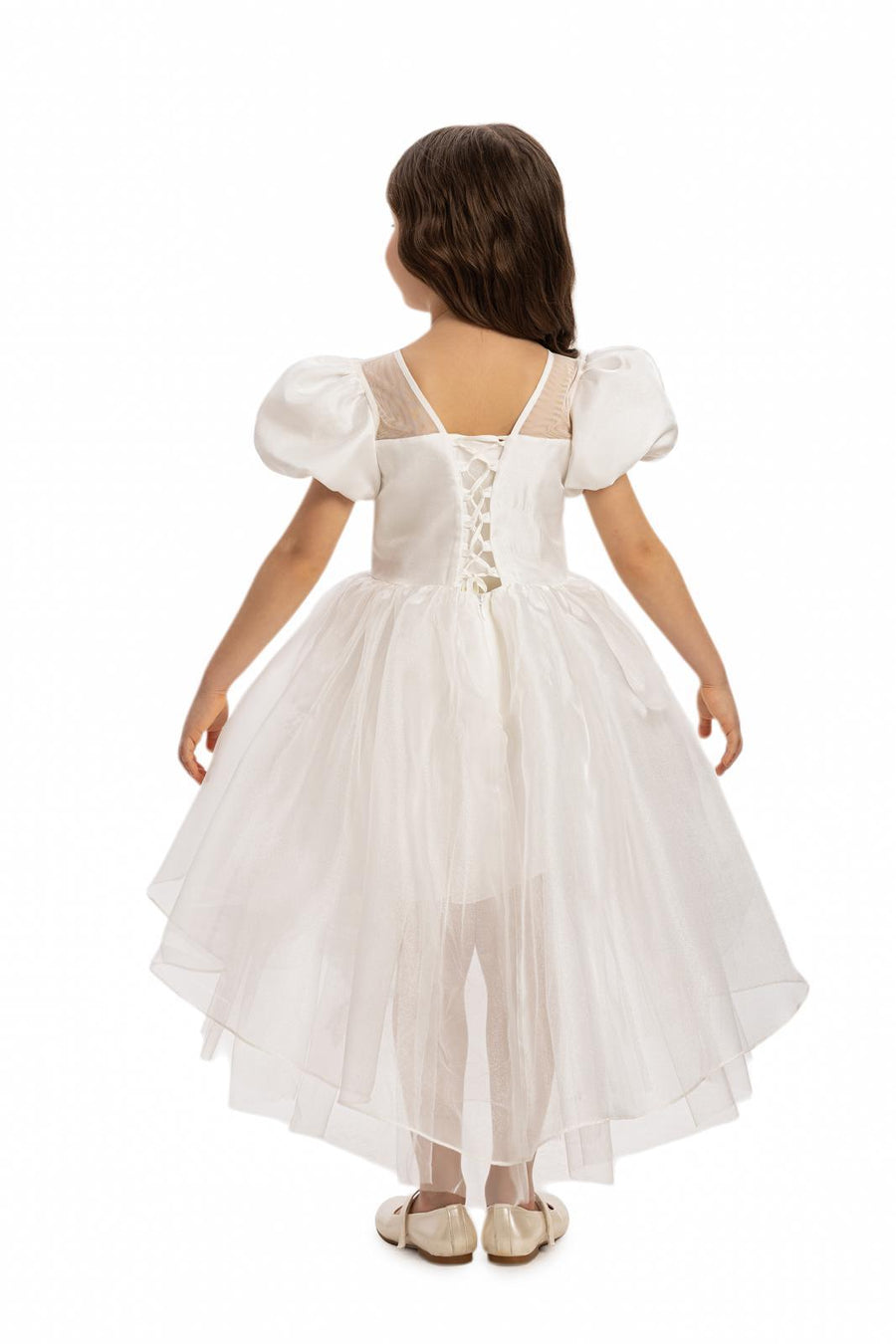 Lovely Girls Dress White 35109