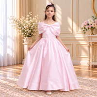 Blush Off-Shoulder Bow Satin Ballgown 5619