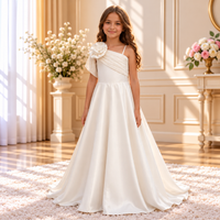 Ivory Rosette Long Gown 5666