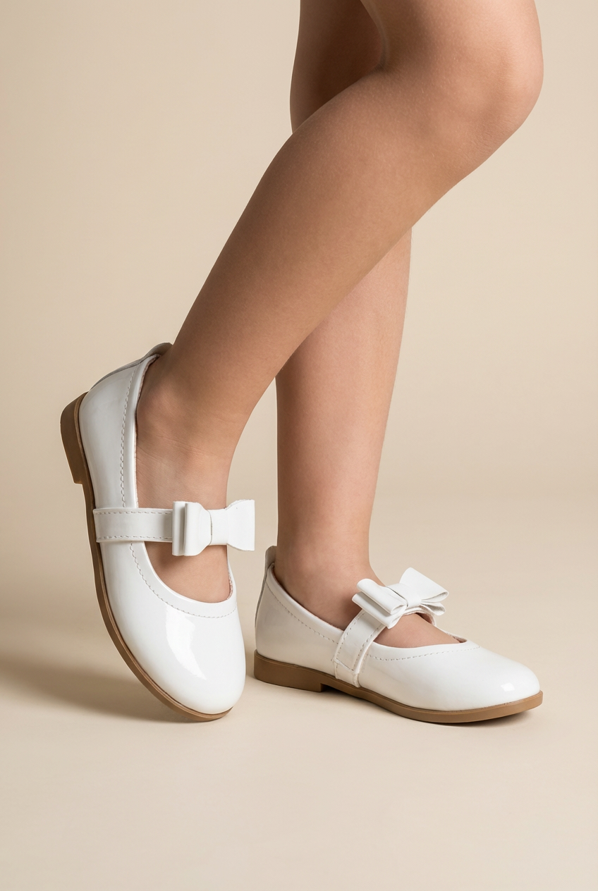 Girl Shoes B-330 White