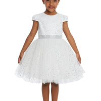 Lovely Girls Dress White 34001
