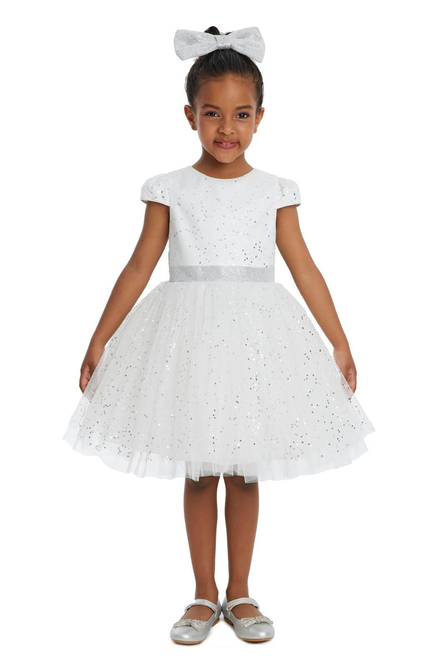 Lovely Girls Dress White 34001