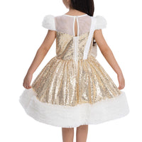 Lovely Girls Dress Gold 34043