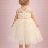 Golden Tulle Princess Baby Dress 6112