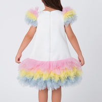 Lovely Girls Dress White 35040