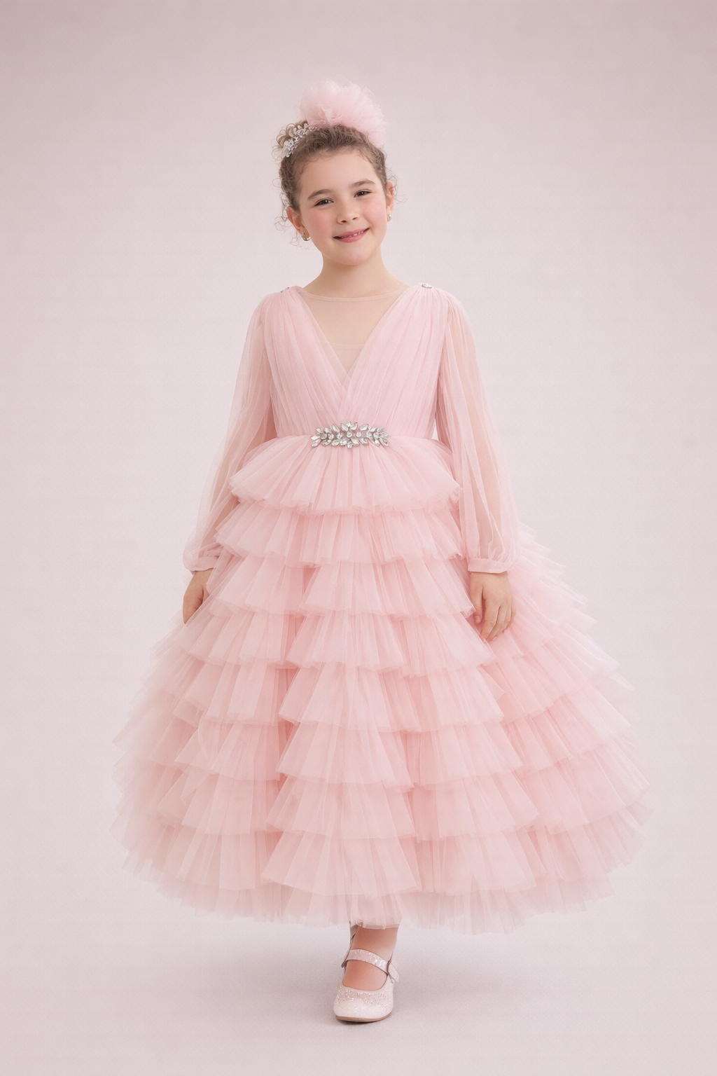 Elegant Pink Dress OZL 23026