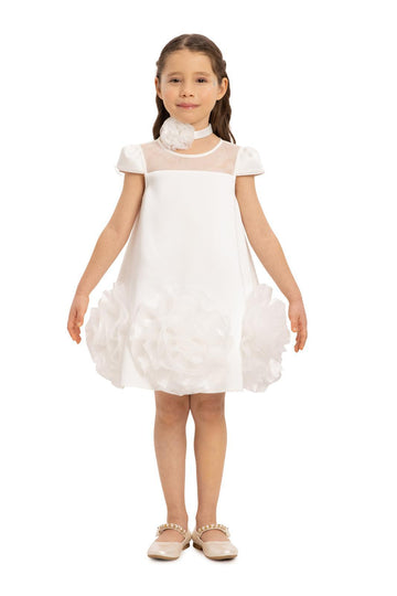 Lovely Girls Dress White 35113