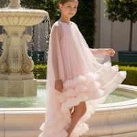 🌸 Blush Couture High-Low Ruffle Dress 🌸36125